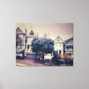 Lienzo Casas Victorianas de San Francisco 