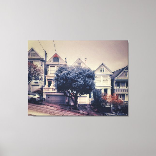 Lienzo Casas Victorianas de San Francisco  (Anverso)