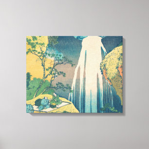 Lienzo Cascada Amida de Hokusai Japón Cascada