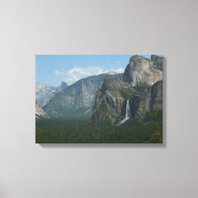 Lienzo Cascada Bridalveil y Half Dome en Yosemite (Anverso)