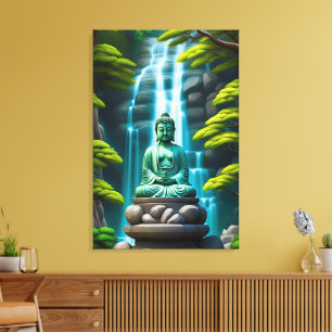 Lienzo Cascada Buddha