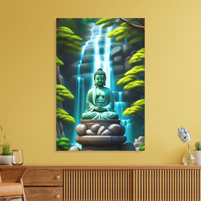 Lienzo Cascada Buddha (Insitu (Sala de estar))