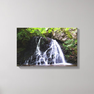 Lienzo Cascada de agua de Glen de hadas, huella de Rosema
