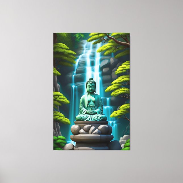 Lienzo Cascada de Buddha (Anverso)