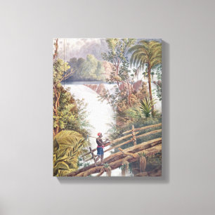 Lienzo Cascada de Itamaraty en el Serra DA Estrela