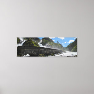 Lienzo Cascada de Latefossen en la lona de Noruega
