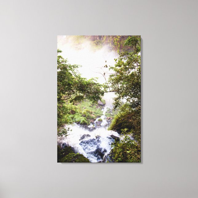 Lienzo Cascada desde arriba (Anverso)