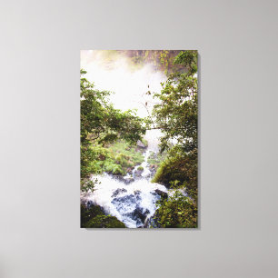 Lienzo Cascada desde arriba