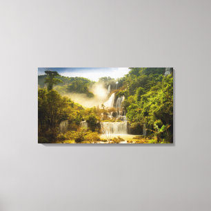 Lienzo Cascada el   Tailandia de Thi Lor Su
