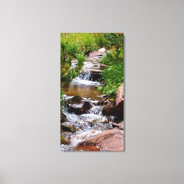 Lienzo Cascada en Colorado (Anverso)