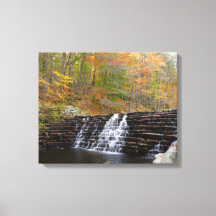 Lienzo Cascada en Laurel Hill State Park I