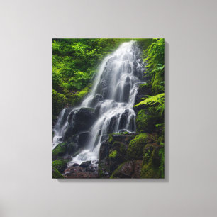 Lienzo Cascada Fairy   Desfiladero del río Colombia Orego