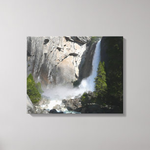 Lienzo Cascada inferior de Yosemite en el sendero de la c