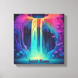 Lienzo Cascada mágica, cautivadora serenidad