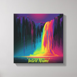 Lienzo Cascada mágica, cautivadora serenidad