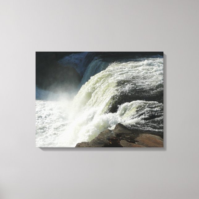 Lienzo Cascada Ohiopyle en Pensilvania (Anverso)