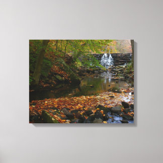 Lienzo Cascada otoño y naturaleza de Creek Pennsylvania