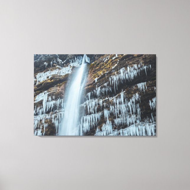 Lienzo Cascada Peričnik en Mojstrana, Eslovenia (Anverso)