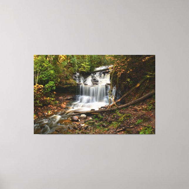 Lienzo Cascada Wagner en Otoño (Anverso)