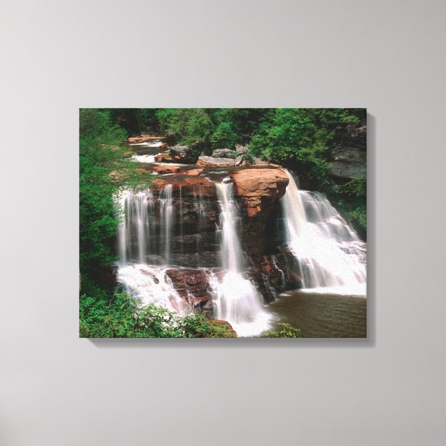 Lienzo Cascadas de Blackwater, Virginia Occidental, pinto (Anverso)