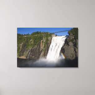 Lienzo Cascadas de Montmorency cerca de Quebec.