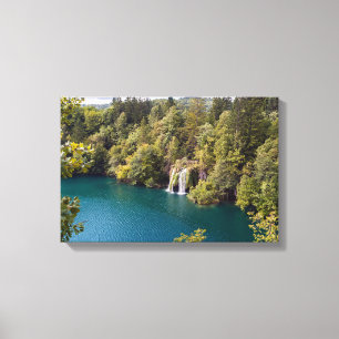 Lienzo Cascadas en el Parque Nacional de Plitvice - Croac