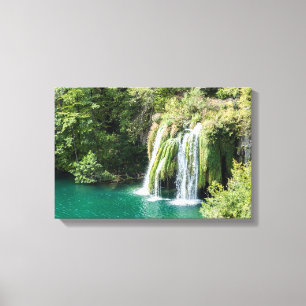 Lienzo Cascadas en el Parque Nacional de Plitvice - Croac