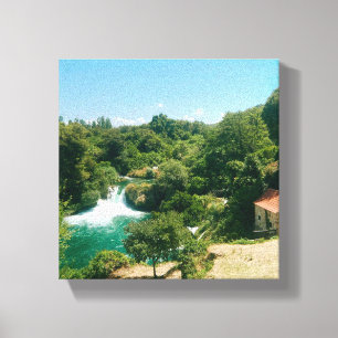 Lienzo Cascadas Krka - Parque nacional Krka - Croacia