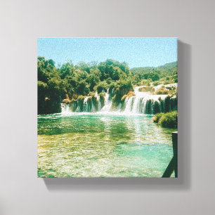 Lienzo Cascadas Krka - Parque nacional Krka - Croacia