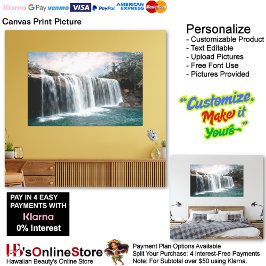 Lienzo Cascadas Naturaleza Relájese Hogar Foto 7