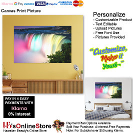 Lienzo Cascadas Naturaleza Relájese Hogar Imagen 1