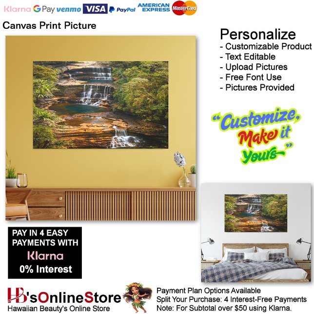 Lienzo Cascadas Naturaleza Relax Home Office Imagen 10 (Waterfalls Nature Relax Home Office Canvas Print Picture 10.)
