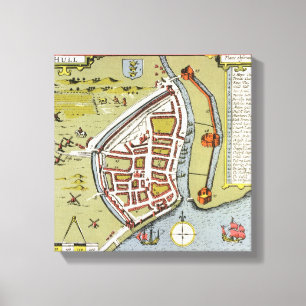 Lienzo Casco, detalle del mapa de los montar a caballo