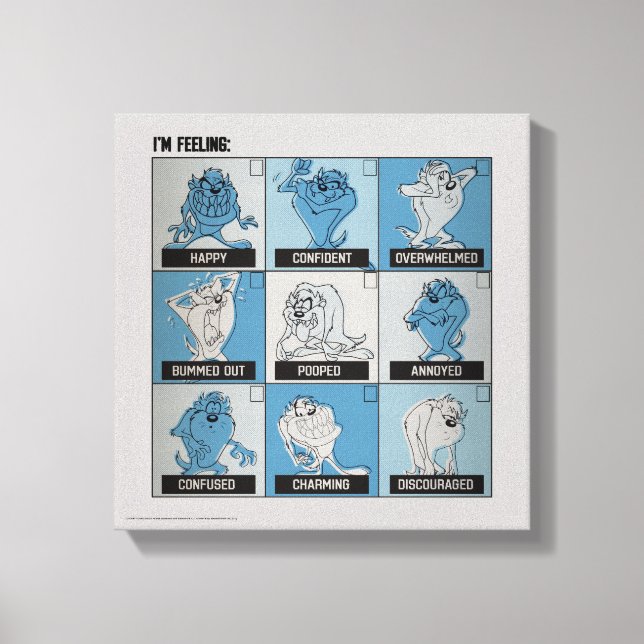 Lienzo Casilla de verificación Emotion de TAZ™ (Anverso)