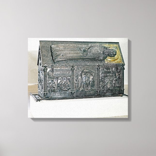 Lienzo Casket con los restos de St. Simeon (Anverso)