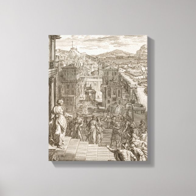 Lienzo Cassandra pronostica a los troyanos su destino y e (Anverso)