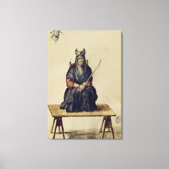 Lienzo Castigo de una hechicería (Anverso)