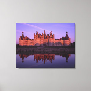 Lienzo Castillo Chambord al atardecer, Valle del Loira, F