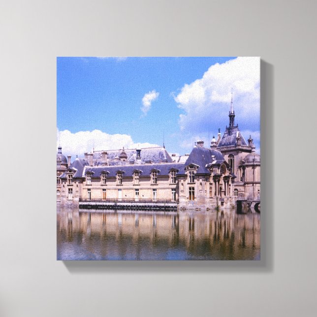 Lienzo Castillo Chantilly, Oise, Francia (Anverso)
