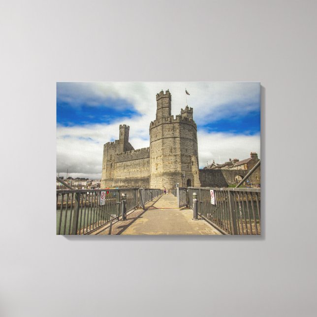 Lienzo Castillo de Caernarfon, Gales. (Anverso)