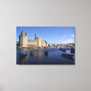 Lienzo Castillo de Caernarfon, Gwynedd, Gales