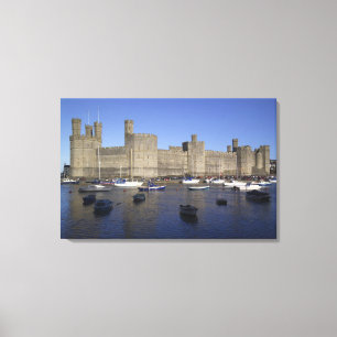Lienzo Castillo de Caernarfon, Gwynedd, Gales (RF)