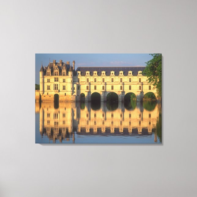 Lienzo Castillo de Chenonceau, río Cher, Loir-et-Cher, 2 (Anverso)