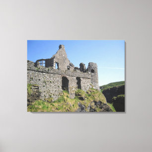 Lienzo Castillo de Dunluce cerca de Bushmills y Portrush,