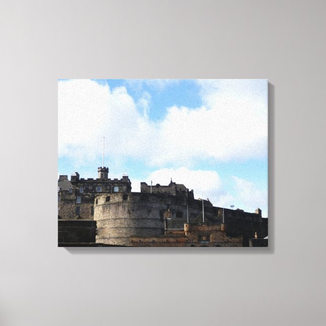 Lienzo Castillo de Edimburgo en Escocia (Anverso)