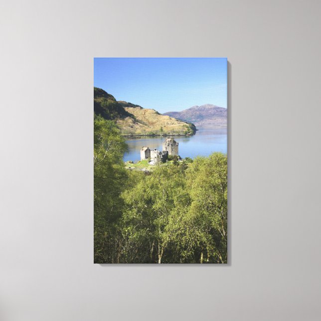 Lienzo Castillo de Eilean Donan, Escocia. El famoso Eilea (Anverso)