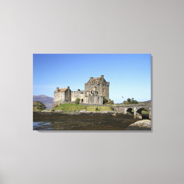 Lienzo Castillo de Eilean Donan, Escocia. El famoso Eilea (Anverso)