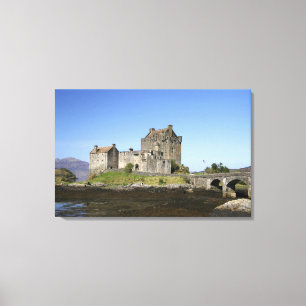Lienzo Castillo de Eilean Donan, Escocia. El famoso Eilea