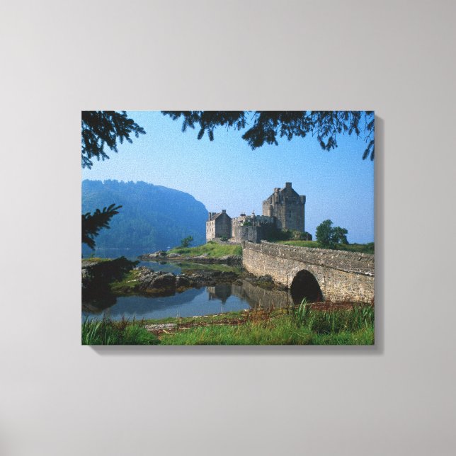 Lienzo Castillo de Eilean Donan, Tierras Altas, Escocia 2 (Anverso)
