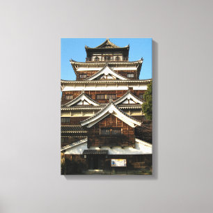 Lienzo Castillo de Hiroshima 広 島 城, Hiroshima, Japón